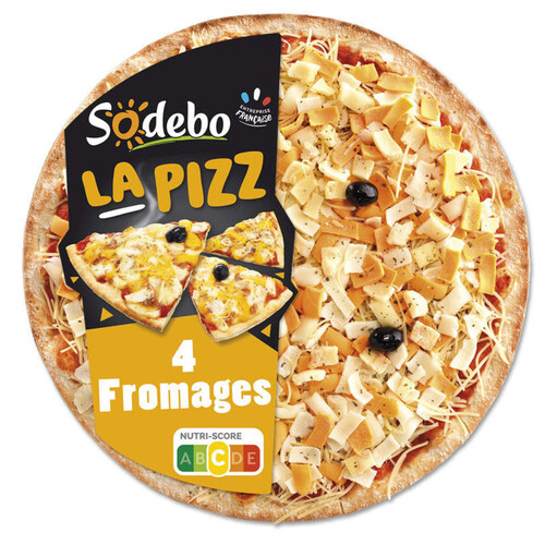 Sodebo Pizza La Pizz 4 fromages fondants 470g
