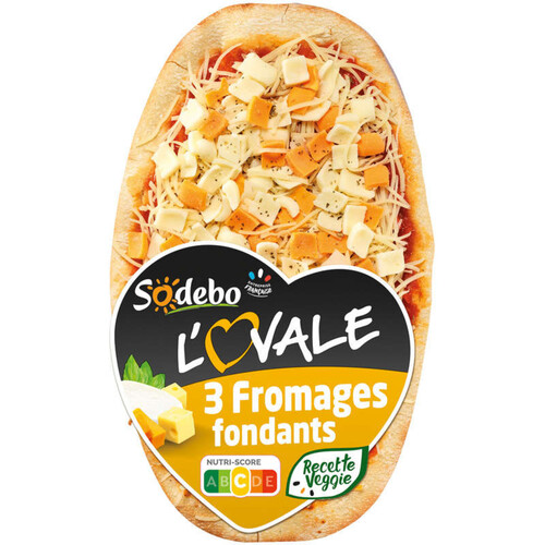 Sodebo Pizza l'Ovale 3 fromages fondants 200g