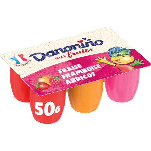 Danonino Petits suisses aux fruits 6x50g
