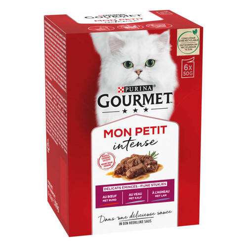 Gourmet Pâtée Mon petit aux viandes 6x50g