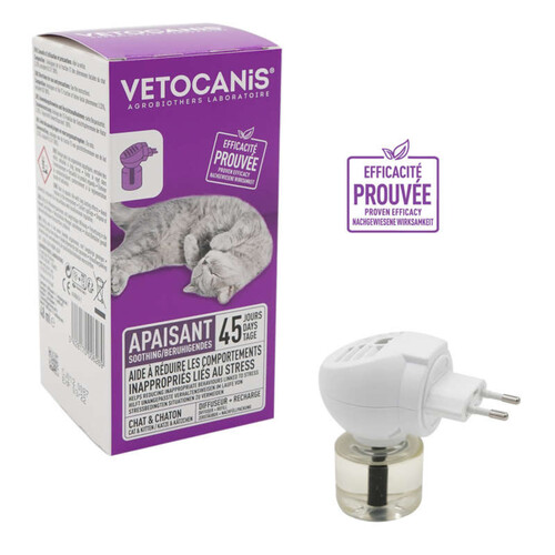 Vetocanis Diffuseur Pour Chat Kit Complet Réduit Le Stress