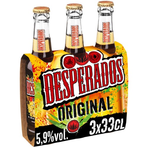 Desperados Bière Aromatisée À L'Agave 5°9 3x33cl