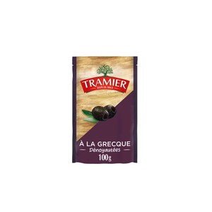 Tramier olives noires à la grecque dénoyautées de variété Beldi 100g