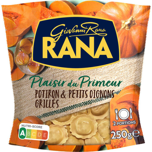 Giovanni RANA Plaisir du Primeur Ravioli Girasoli Potiron & Petits Oignons Grillés 250g