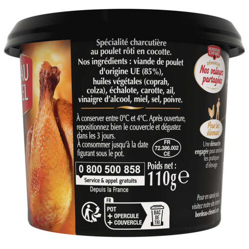 Bordeau Chesnel Spécialité Charcutière au Poulet Rôti en Cocotte 110 g