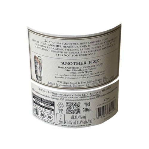 Hendrick’s Another gin 41,4° vol. 70cl