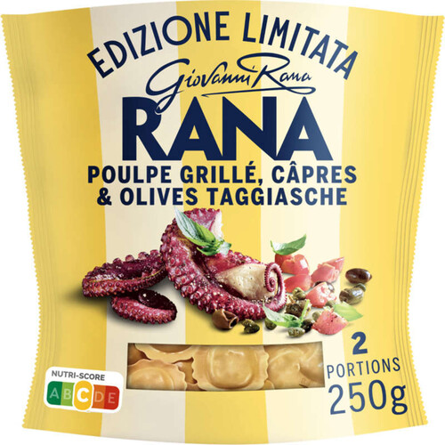 Rana Pâtes Fraîches Edition Limitée Girasoli Poulpe grillé aux Olives Taggiasche 250g