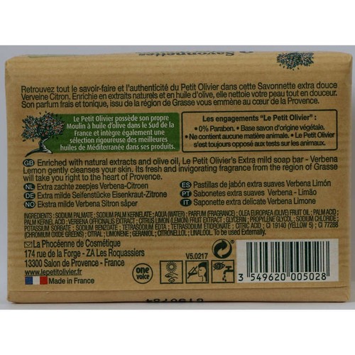 Le Petit Olivier Savonnettes Verveine & Citron 2X100G