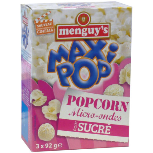 Menguy's Pop corn sucré 3x92g