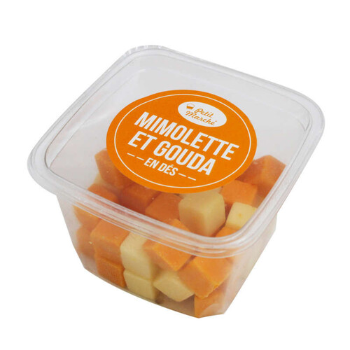 Petit marché Dés mix mimolette gouda 120g