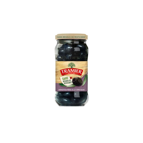 Tramier olives noires à la grecque dénoyautées 220g