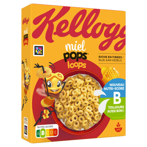 Kellogg's Céréales Miel Pops Loops 330g