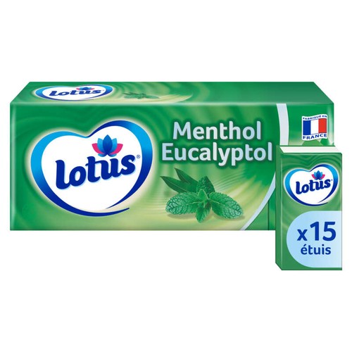 Lotus Mouchoirs Etuis Menthol x15