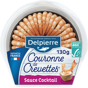 Delpierre Couronne De Crevettes + Sauce Cocktail 130G