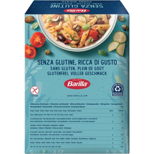 Barilla Pâtes penne rigate sans gluten 400g