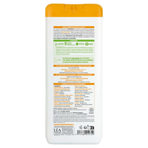 SO'BiO Étic Crème de douche Surgras À L'Huile De Karité Bio 650ml