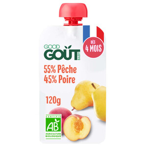 Gourde fruits mangue banane passion bio dès 6 mois Good Goût - dessert bébé