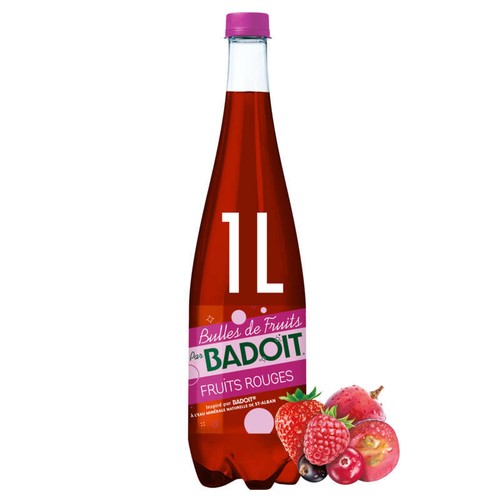 Badoit Bulles de Fruits rouges 1L
