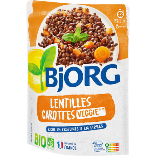 Bjorg Lentilles & carottes bio 250g