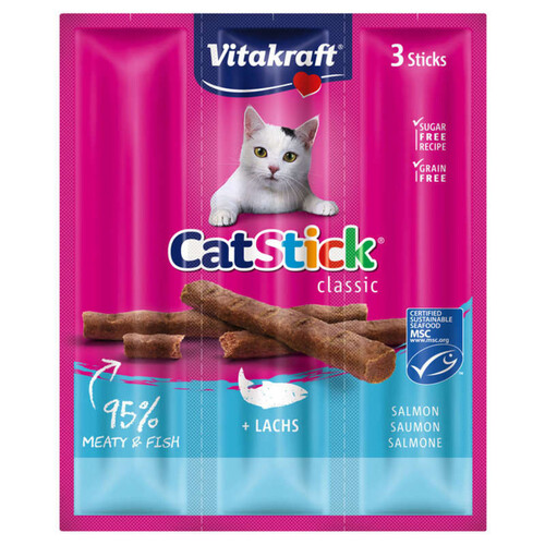 Vitakraft Cat-Sticks Mini Saumon Truite 3 X