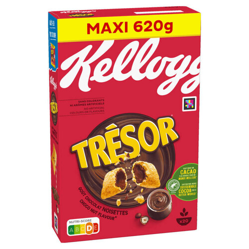 Kellogg's Céréales Trésor Chocolat noisettes 620g