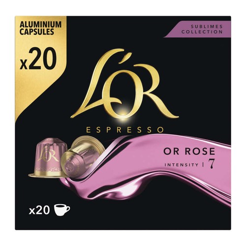 L'Or Espresso café intensié 7 or rose x20