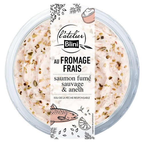 L'Atelier Blini Au Fromage Frais & Saumon Fumé Sauvage 140g