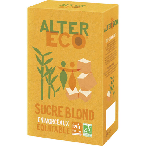 Alter Eco Sucre Blond en morceaux Bio 500g