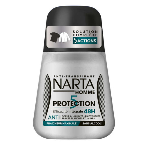 Narta Déodorant Bille Homme Protection 5 48H 50ml