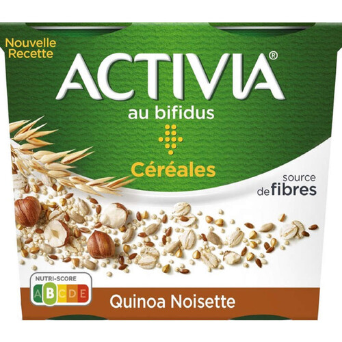 Activia Céréales Yaourt Quinoa Noisette Bifidus 4X120G