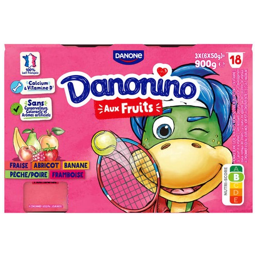 Danonino Petits Suisses Aux Fruits 18x50g