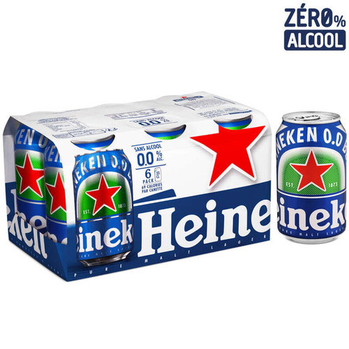 Heineken Bière Blonde 0° 6x33cl