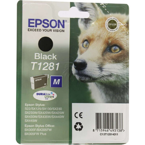 Epson Cartouche D'Encre Noire N°T1281