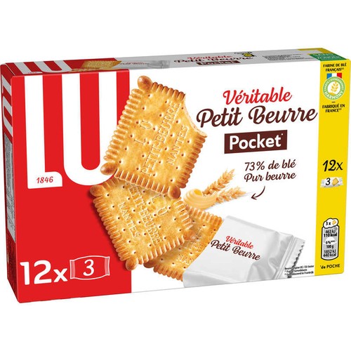 Lu Véritable Petit Beurre Biscuits Pocket 300g