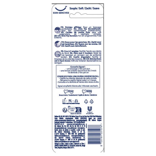 Signal Brosse À Dents Soin Gencives Souple Quadripack X4