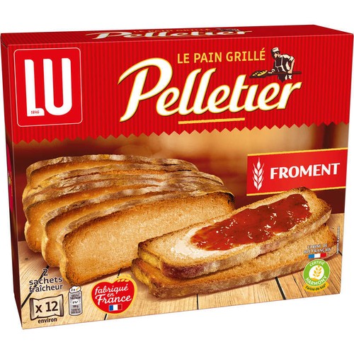 Lu Pelletier Pain grillé au Froment 500g