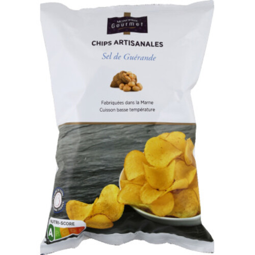 Monoprix Gourmet chips artisanales sel de Guérande 125g