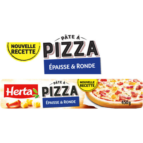 Herta Pâte à Pizza Epaisse et Ronde 450g