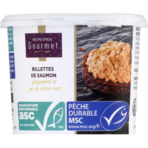 Monoprix Gourmet saumon gingembre 140g