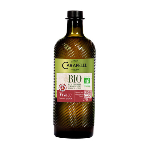 Carapelli Huile d'Olive Vierge Extra Bio Vivace 75cl