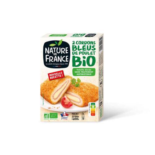 Nature de France Cordon Bleu de Poulet Bio 2*100g