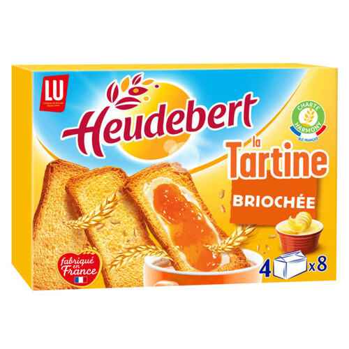 Lu Heudebert La Tartine Biscottes goût Brioché 320g
