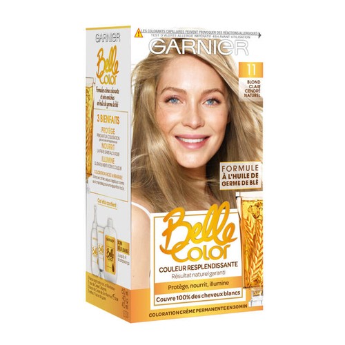 Belle Color Coloration 11 Blond Clair Cendré Naturel