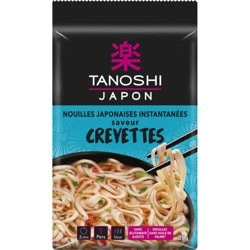 Tien Shan Nouilles De Blé Instantanées Asiatiques, Saveur Crevettes 85G