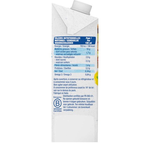 Bjorg Soja cuisine semi épais Bio 25cl