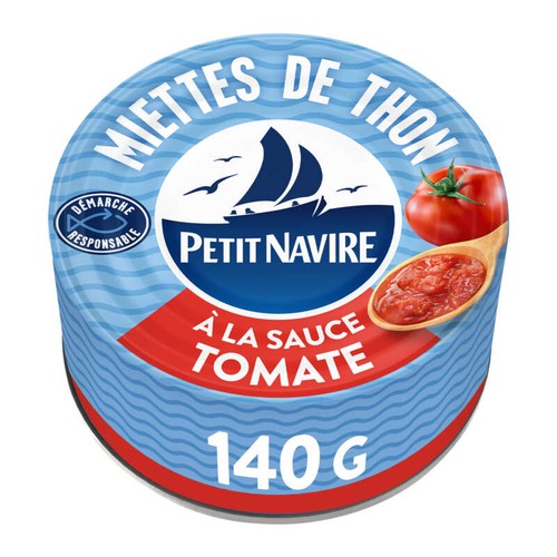 Petit Navire Miettes de Thon à la Sauce Tomate 140g