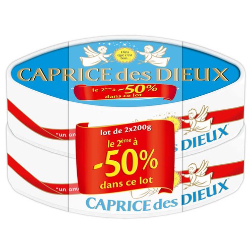 Caprice des Dieux le 2ème à -50% 2x200g