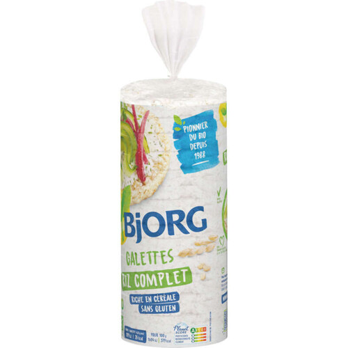 Bjorg Galettes Riz Complet Bio Sans Gluten 130g