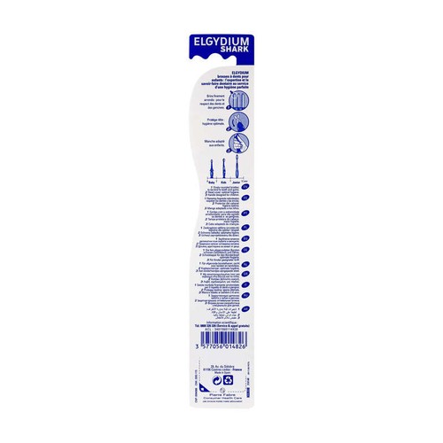 Elgydium Shark Brosse à Dents 2-6 Ans Souple