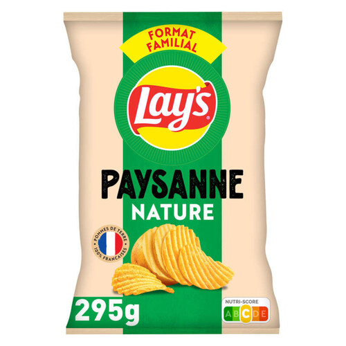 Lay's - Chips paysanne nature - Le sachet format familial de 295g